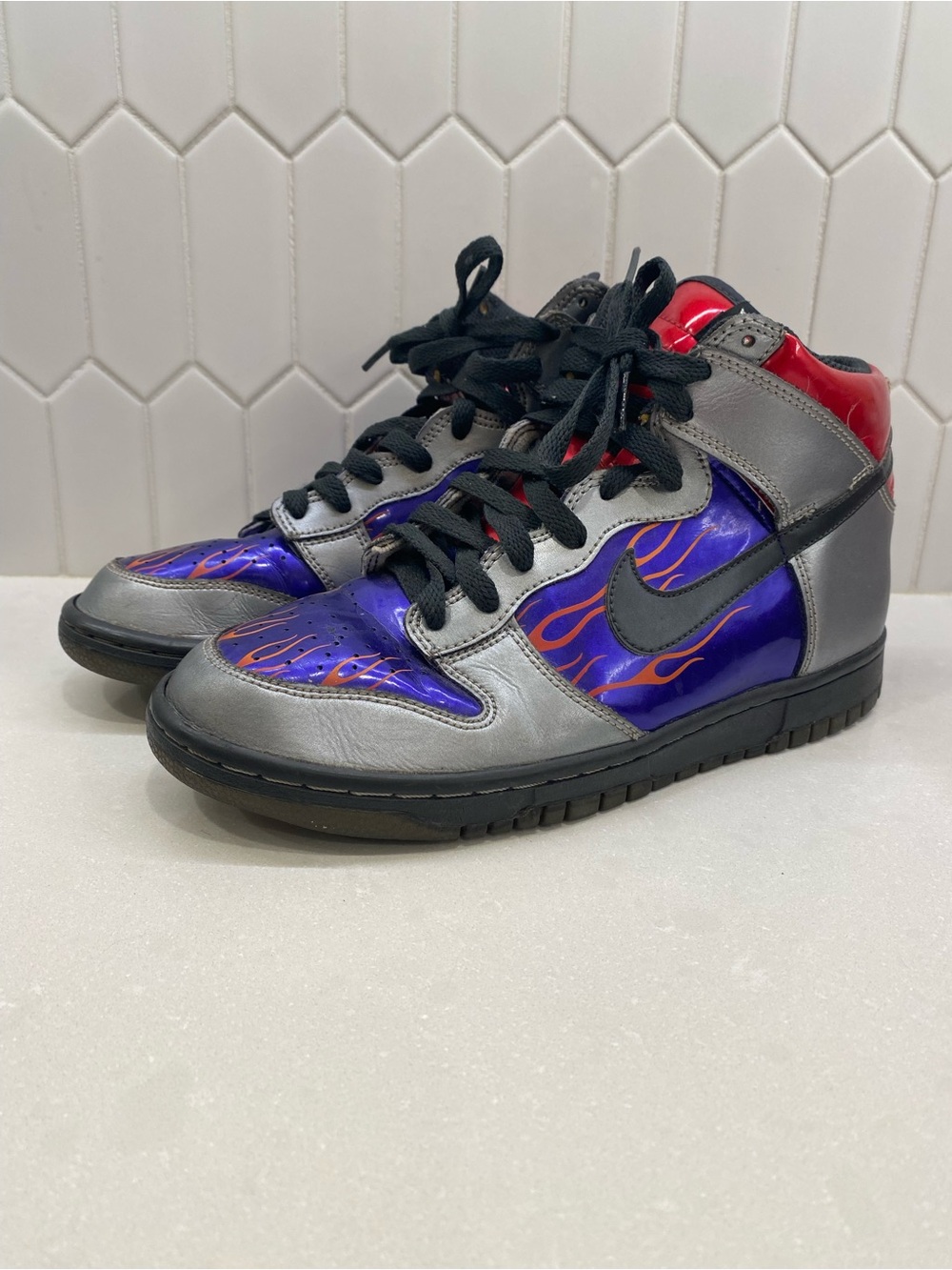 Vintage 2009 Nike Dunk High Optimus Prime Transformers Y7